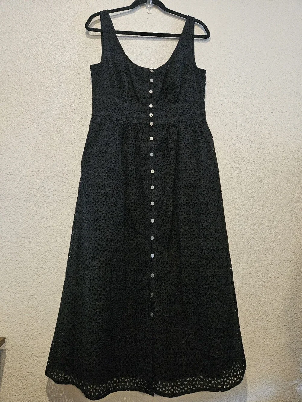 NWT J Crew Button Front Eyelet Maxi Dress Size 6
